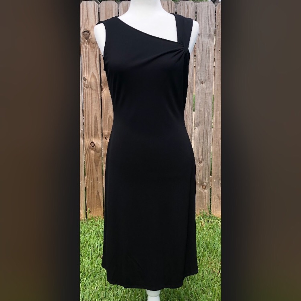 Adrianna Papell Evening Black Cocktail Dress